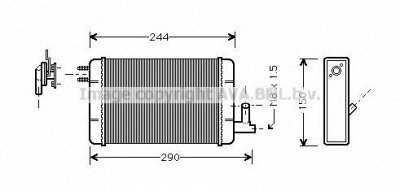 AVA QUALITY COOLING ft6091 -  Теплообменник, отопление салона